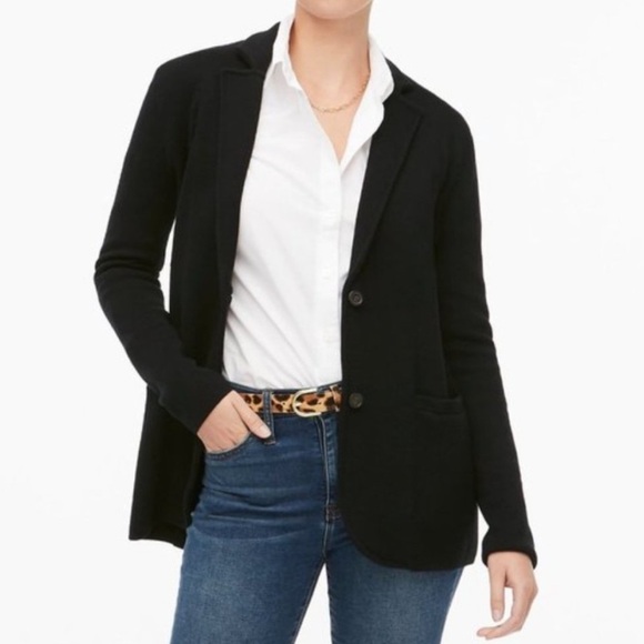 J. Crew Jackets & Blazers - J Crew Cinched-waist sweater-blazer